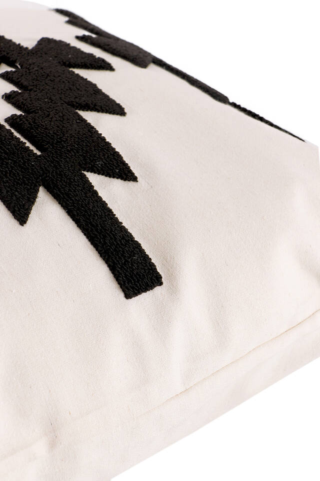 Black Punch Throw Pillow - 2