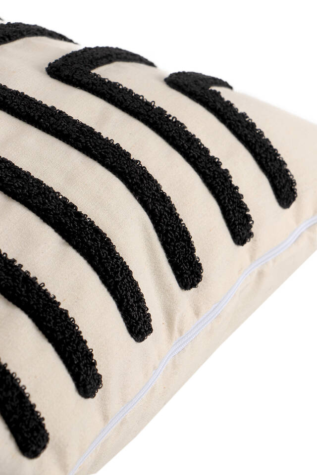 Black Punch Throw Pillow - 2