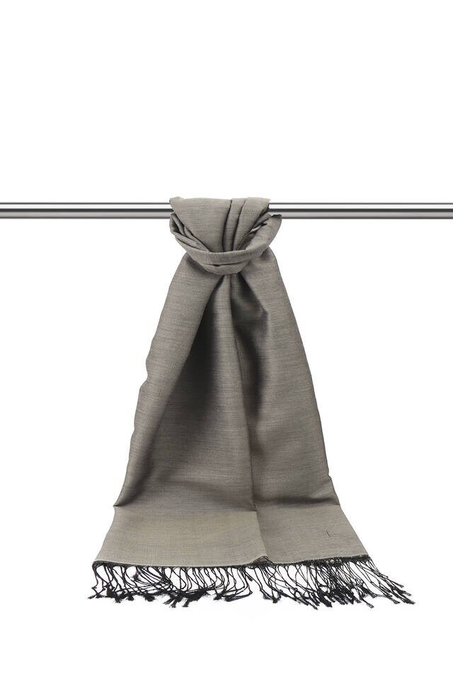 Black Stone Silk Look Scarf - 2