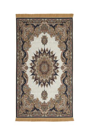 Black Velvet Carpet Prayer Rug 