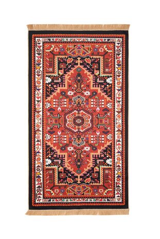 Black Velvet Carpet Prayer Rug 