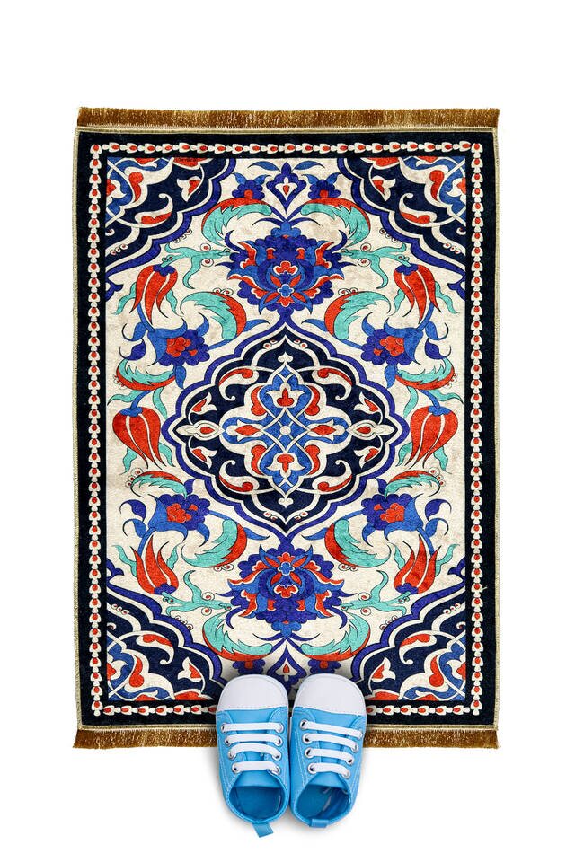 Black Velvet Children's Prayer Rug 