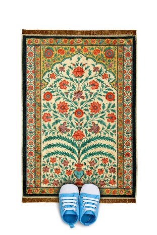 Black Velvet Children's Prayer Rug 