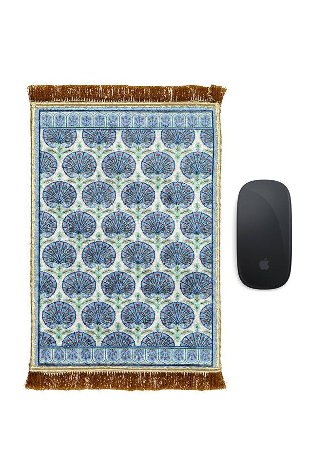 Blue Decorative Small Carpet Mousepad 