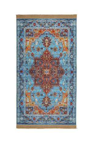 Blue Velvet Carpet Prayer Rug 