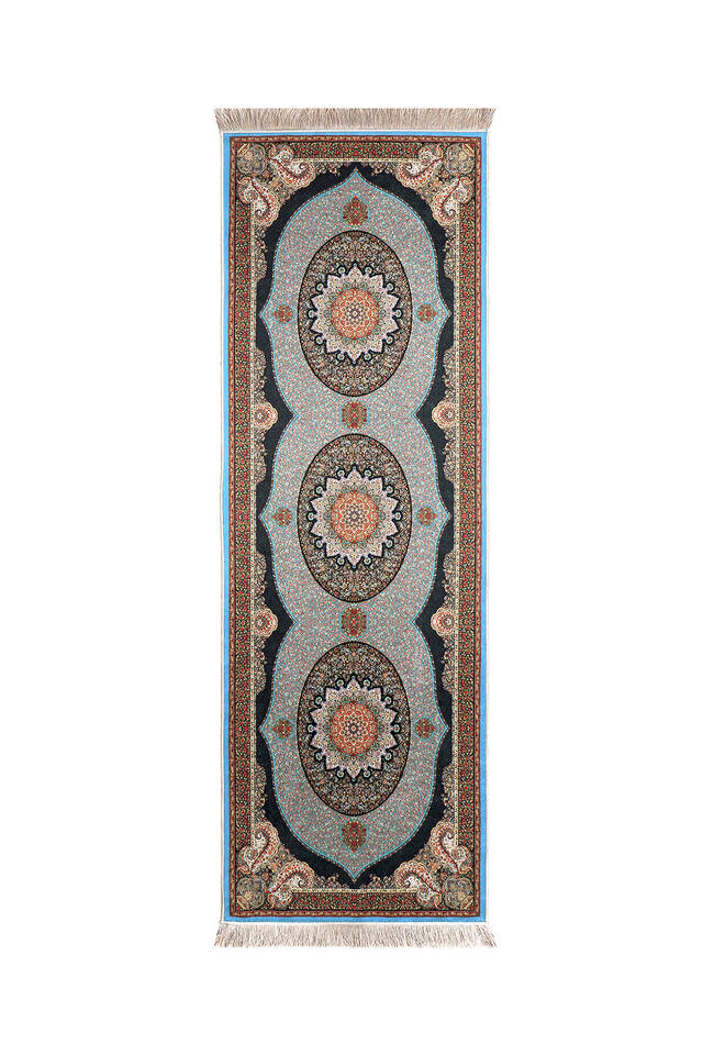 Blue Velvet Runner Set - 2