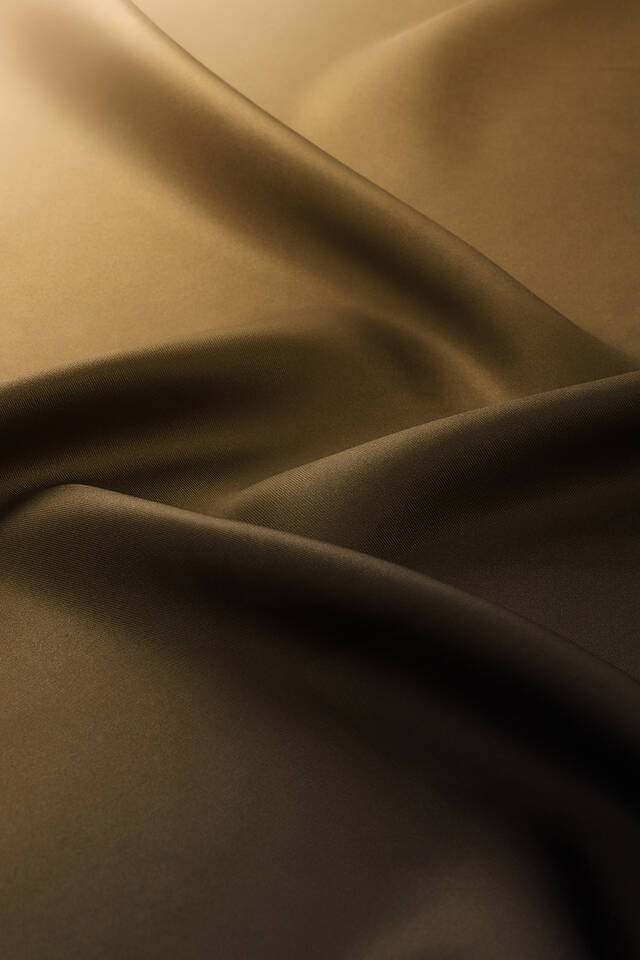 Brown Beige Gradient Twill Silk Square Scarf - 2