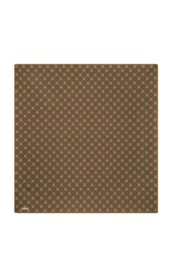 Brown Butterfly Monogram Twill Silk Square Scarf - 2