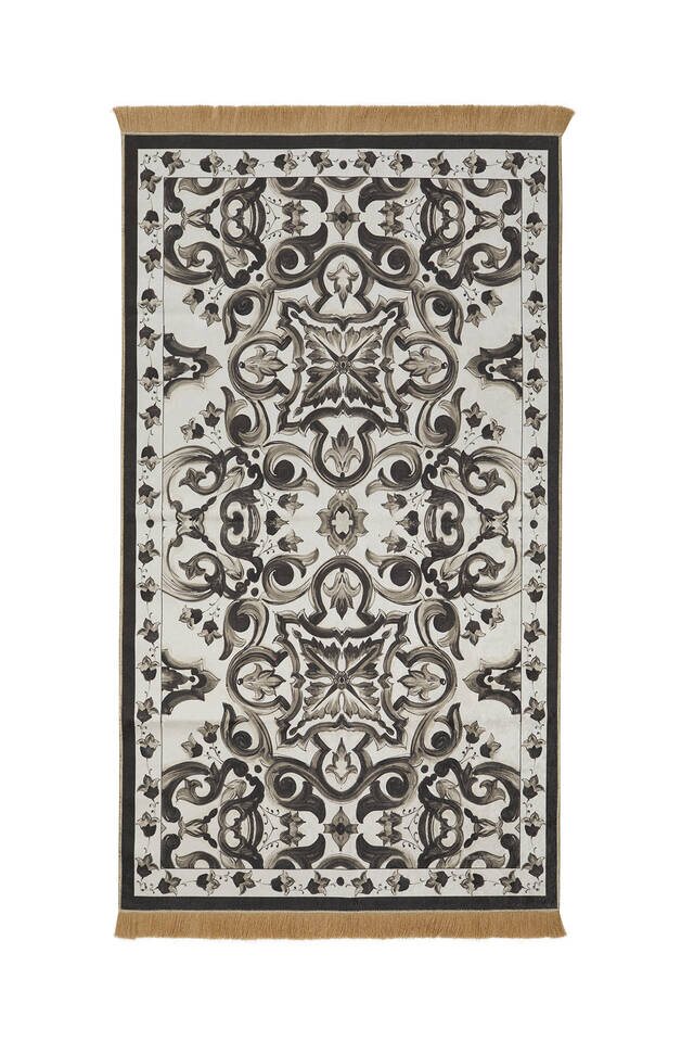 Brown Velvet Carpet Prayer Rug - Bursa İpek
