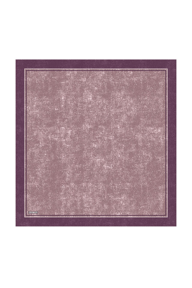 Merlot Buhur Desen Sura İpek Eşarp - Bursa İpek