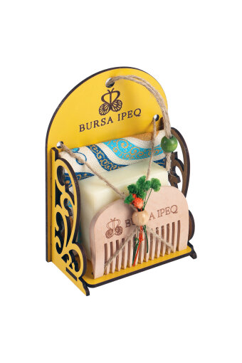 Büyük Nazar Boncuğu Desen Hediyelik Hamam Seti 