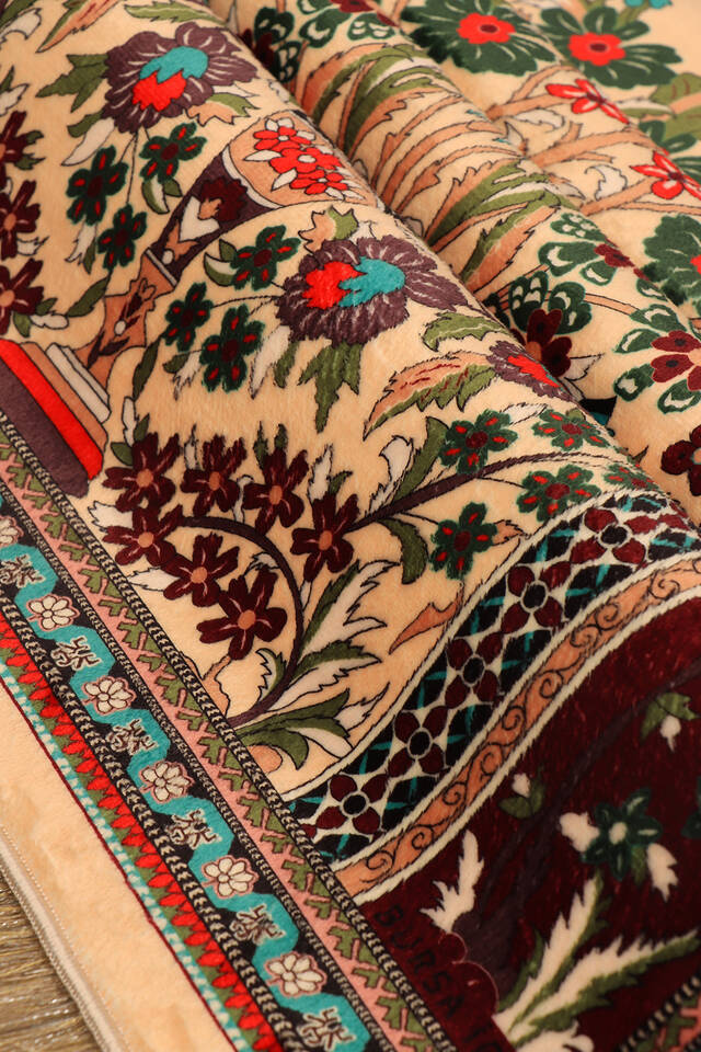 Camel Bambu Halı Seccade - 2