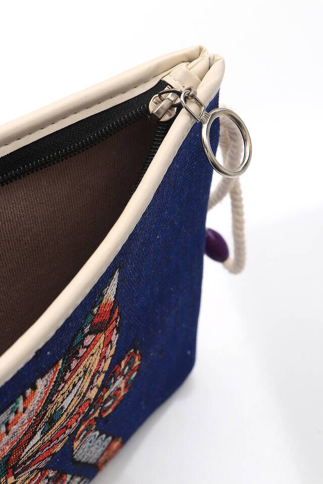 Cat Pattern Tapestry Handbag - 4