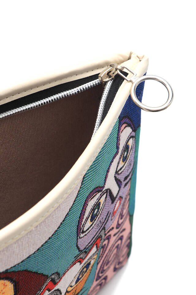 Cat Pattern Tapestry Handbag - 4