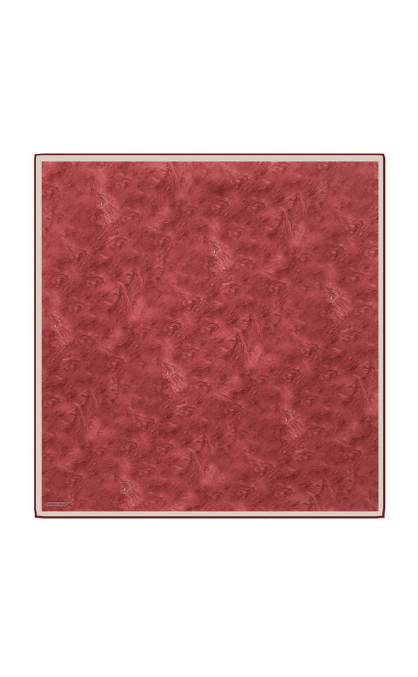 Cherry Brush Silk Square Scarf - 2
