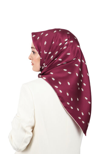 Cherry Snowdrop Sura Silk Square Scarf 