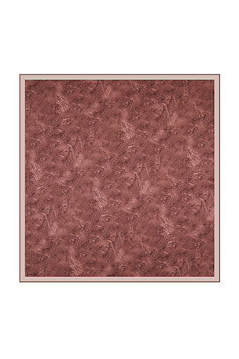Chestnut Brush Silk Square Scarf 