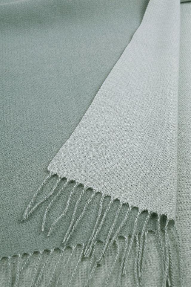 Mint Çift Taraflı Kışlık Şal - 3