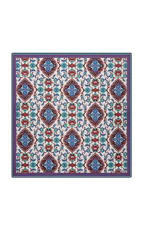 Siyah Çini Desen Soft Eşarp 