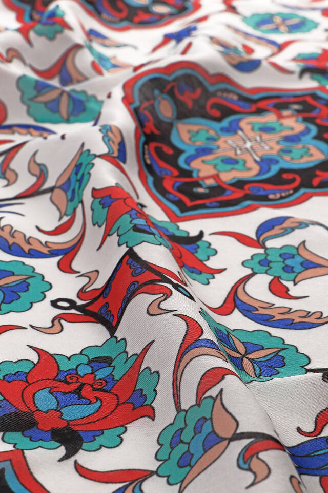 Somon Çini Desen Soft Eşarp - 3