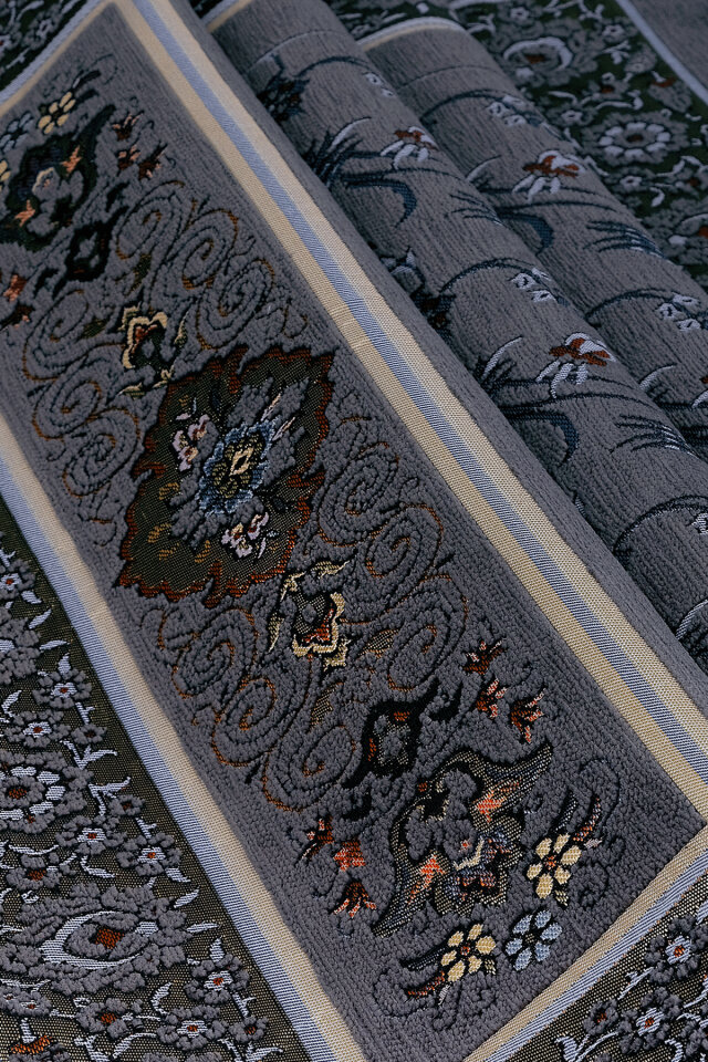 Füme Çini Lale Desen Özel Dokuma Seccade - 2