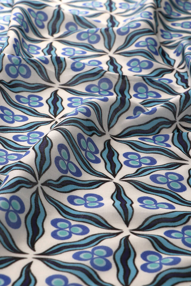 İndigo Çintemani Desen Soft Eşarp - 3