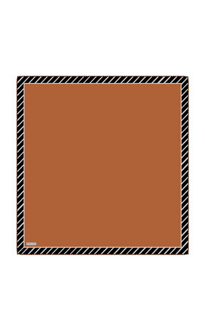 Taba Çizgi Desen Twill İpek Eşarp 