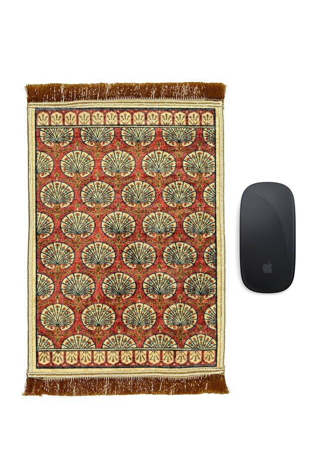 Claret Red Decorative Small Carpet Mousepad 
