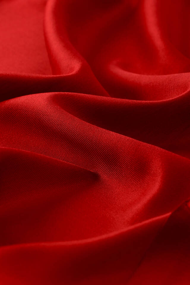 Claret Red Silk Look Scarf - 3