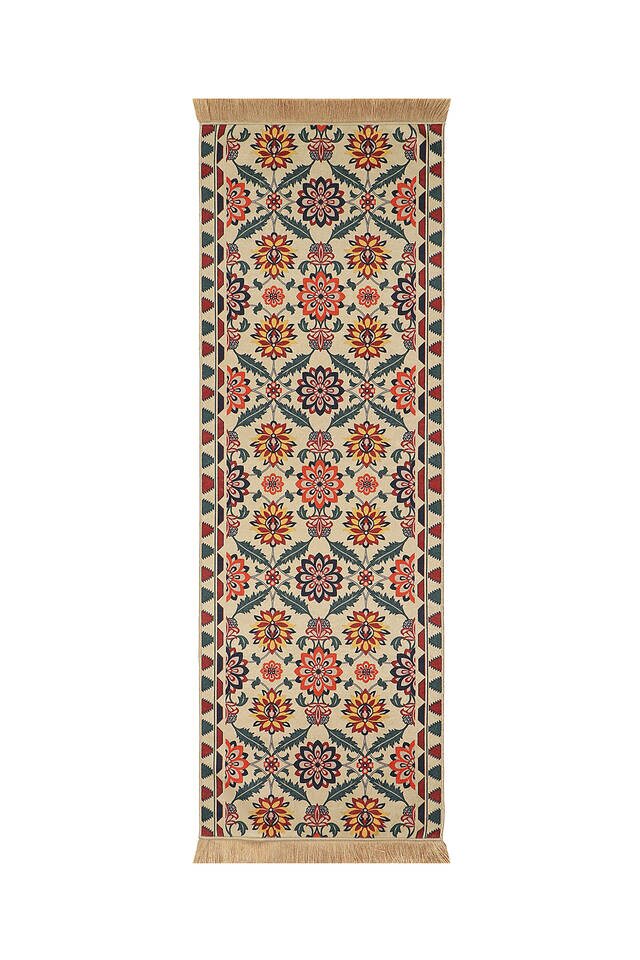 Claret Red Velvet Runner Set - 2