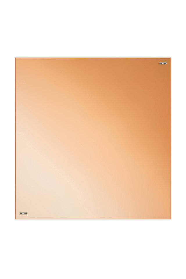 Copper Light Copper Gradient Sura Silk Square Scarf - Bursa İpek