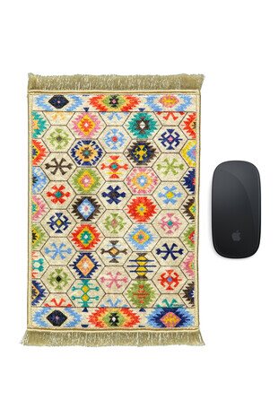 Cream Decorative Small Carpet Mousepad 