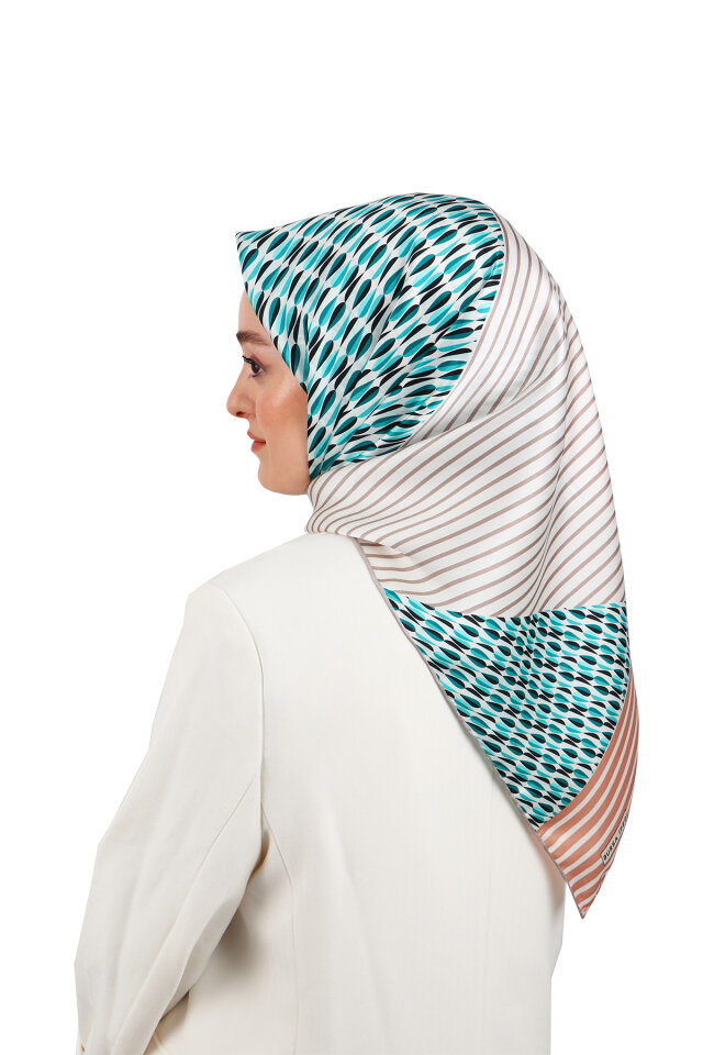 Mint Damla Sura İpek Eşarp 