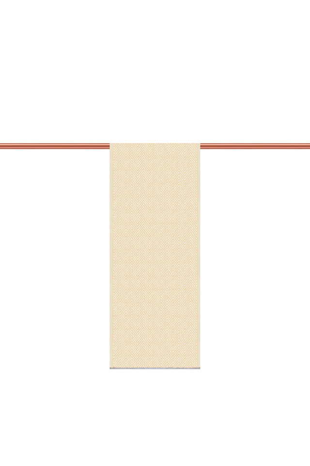 Ekru Bej Desenli Dar Yün Kaşkol - 2