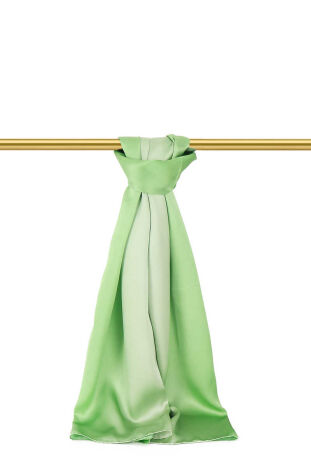 Açık Yeşil Mint Degrade İpek Şal 