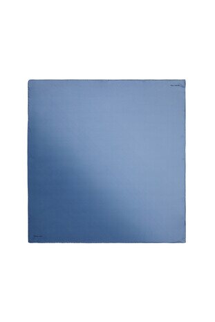 Koyu İndigo İndigo Degrade Twill İpek Eşarp 