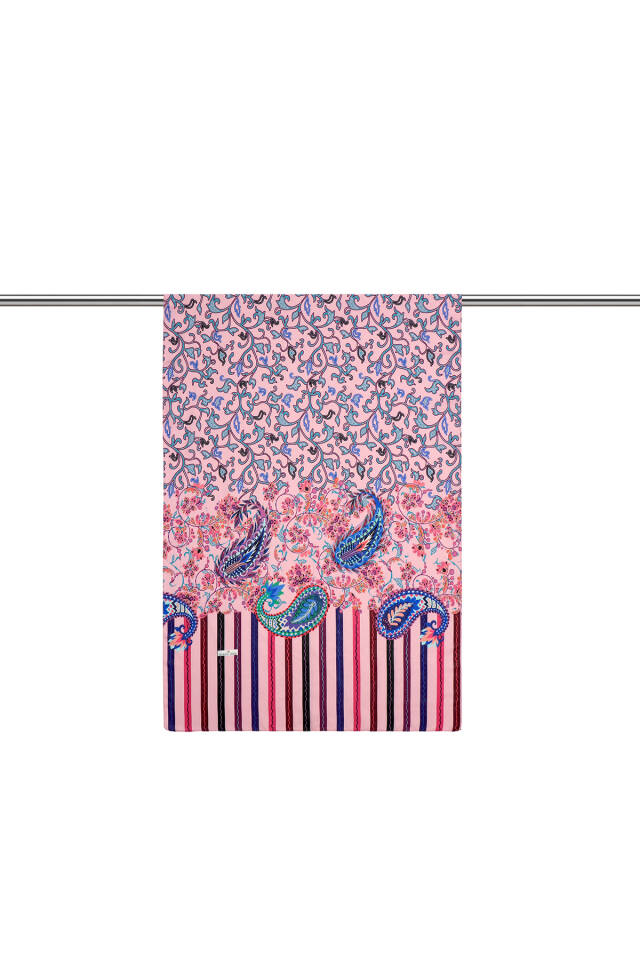 Pembe Sarmaşık Desen Soft Şal - 2