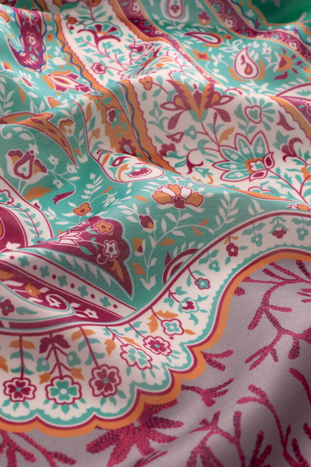 Yeşil Şal Desen Soft Şal - 3