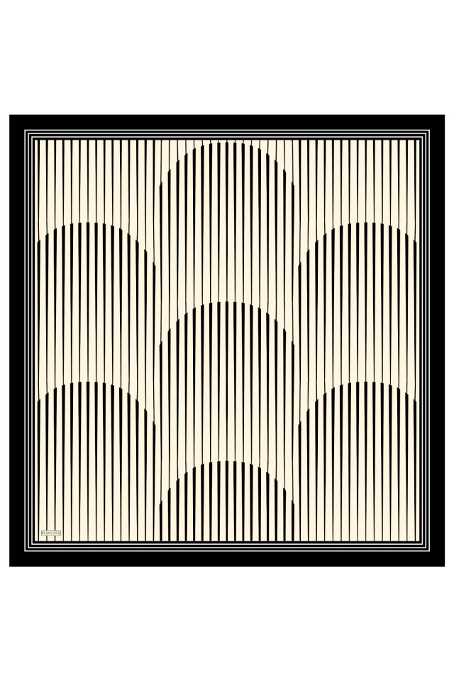 Ekru Dila Desen Sura İpek Eşarp - 2