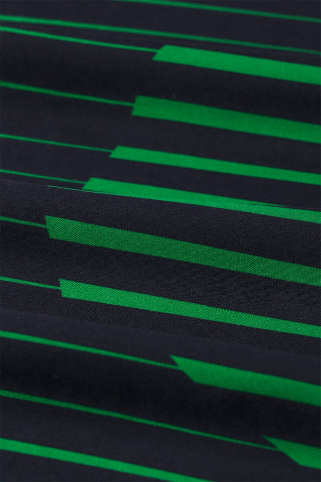 Lacivert Dila Desen Sura İpek Eşarp - 3