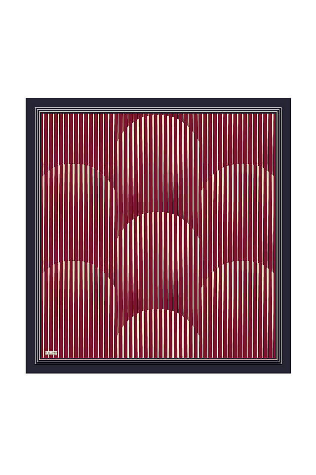 Cherry Dila Pattern Sura Silk Scarf 
