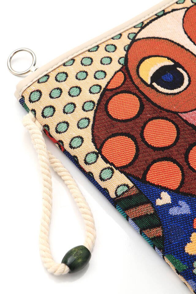 Dog Pattern Tapestry Handbag - 2