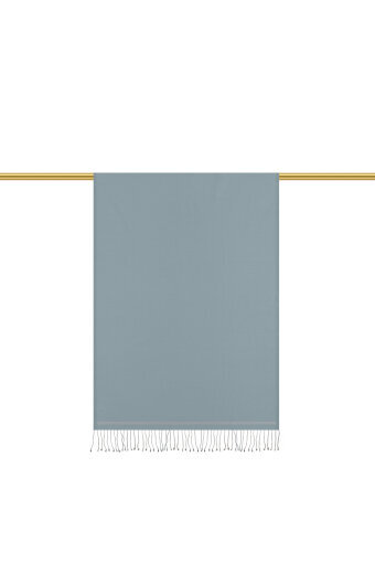 Dark Gray Double-Sided Silk Shawl 