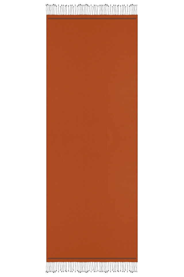 Brick Black Double-Sided Silk Shawl - 4