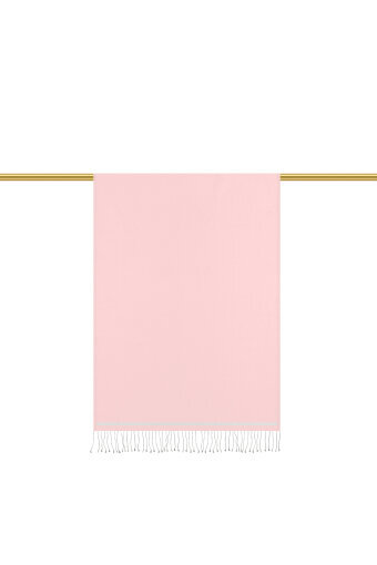 Powder Gray Double-Sided Silk Shawl 