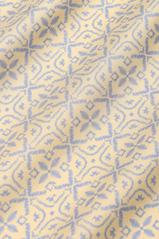 Blue Dream Pattern Twill Silk Scarf - 4