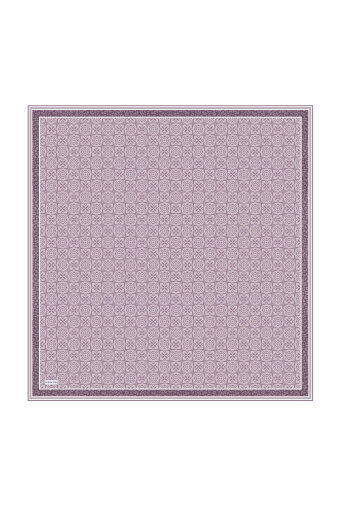 Lavender Dream Pattern Twill Silk Scarf 
