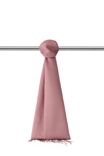 Dried Rose Silk Look Scarf 