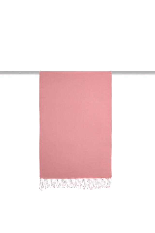 Dried Rose Silk Look Scarf - 2