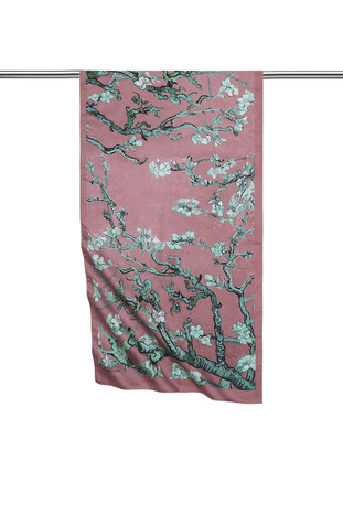 Dusty Rose Almond Blossom Silky Foulard 